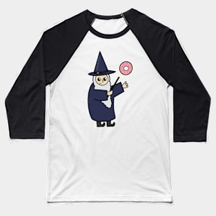 Funny Wizard, Donut Lover Baseball T-Shirt